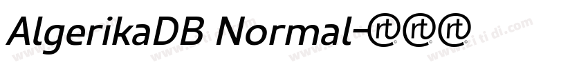 AlgerikaDB Normal字体转换
